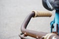 Rusty old vintage bicycle part chain and gear. Royalty Free Stock Photo