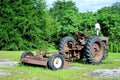 Rusty Old Vintage Landscape Tractor Mower