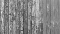 Rusty old wooden plank fence wall background in classic old black and white gray tones of a house in rural Thailand Royalty Free Stock Photo