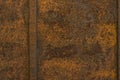 Rusty orange brown rust old metal background texture