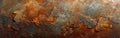 Rusty Orange Grunge Metal and Stone Texture Background for Banner or Panorama Using Corten Steel Design