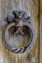 Rusty ornate door knocker