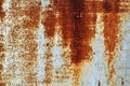 Rusty over grey texture. Background series. Royalty Free Stock Photo