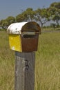 Rusty Post box. Letterbox