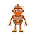 Rusty the Robot Tinkerer Charming Design Royalty Free Stock Photo