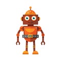 Rusty the Robot Tinkerer Fun Illustration Royalty Free Stock Photo