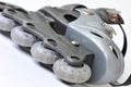 Rusty rollerblade Royalty Free Stock Photo