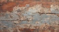 Rusty Rotten Wooden Wall With Cracks - Textural Layering Inspired By Ancient Chinese Art Royalty Free Stock Photo