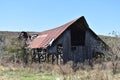 Rusty Rotting Leaning old Arkansas Barn