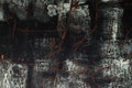 Rusty scratched metal background abstract art