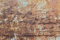 Rusty scratched oxidized metal texture for grunge background Royalty Free Stock Photo