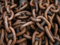 Rusty ship chain Royalty Free Stock Photo
