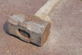 Rusty sledge hammer