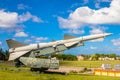 Rusty Soviet missile from 1962 Carribean crisis spointed to the blue sky, Havana, Cuba Royalty Free Stock Photo