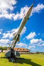 Rusty Soviet missile from 1962 Carribean crisis spointed to the blue sky, Havana, Cuba Royalty Free Stock Photo