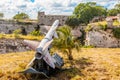 Rusty Soviet missile from 1962 Carribean crisis standing in la Cabana fortress, Havana, Cuba Royalty Free Stock Photo