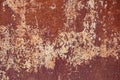 Rusty stain on the metal plate. Background texture of iron