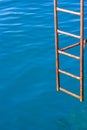 Rusty stair for air on se water