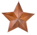 Rusty star isolated