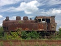 Rusty steam locomotive