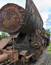 Rusty steam locomotive