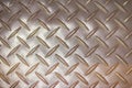 Rusty steel diamond plate texture background. Grungy metal floor Royalty Free Stock Photo