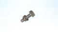 Rusty steel nut background Royalty Free Stock Photo