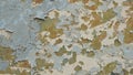 Rusty steel plate with old paint. Old dirty rusty galvanized iron plate texture for background Royalty Free Stock Photo