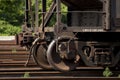 Rusty Steel Railroad Car Wheels Royalty Free Stock Photo