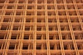 Rusty steel rebar grids, abstract construction backround Royalty Free Stock Photo