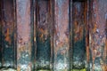 Rusty steel wall