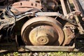 Rusty steel wheels Royalty Free Stock Photo