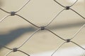 Rusty steel wire mesh fence,soft focus Royalty Free Stock Photo