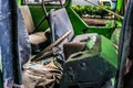 Rusty steering bus wreckage abandon photo taken in jakarta indonesia