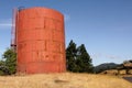 Rusted storage tank