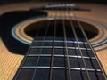 A rusty stringed acoustic Gitar Royalty Free Stock Photo