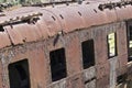 Rusty structure of old train wagon Royalty Free Stock Photo