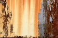 Rusty surface background. Corroded metal background. Rusted blue painted metal wall Royalty Free Stock Photo