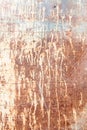 Rusty texture with dripping paint