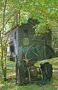 Old Mill & Tractor Royalty Free Stock Photo