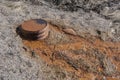 Rusty tube leaking rust damaging environment