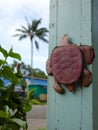 Rusty turtle in Kapaau Royalty Free Stock Photo