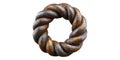 Rusty twisted metal ring structure isolated on transparent background Royalty Free Stock Photo