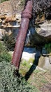Rusty water pipe on the Bronte to Bondi Coastal Walk