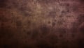 Rusty, weathered metal wall with spotted, mottled texture and vignette generated by AI