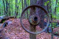 Rusty Wheel Spokes Royalty Free Stock Photo