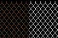 Rusty wire chain link fence Royalty Free Stock Photo