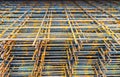 Rusty wire mesh steel for reinforcing concrete Royalty Free Stock Photo