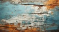 Rusty Wooden Background With Peeling Paint - Hd Stock Photo