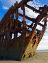 Rusty Wreckage of a Ship Royalty Free Stock Photo